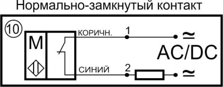 Датчик герконовый поплавковый уровня жидкости DFG D23.60-B1-NC-10.0-G3/4-P-L