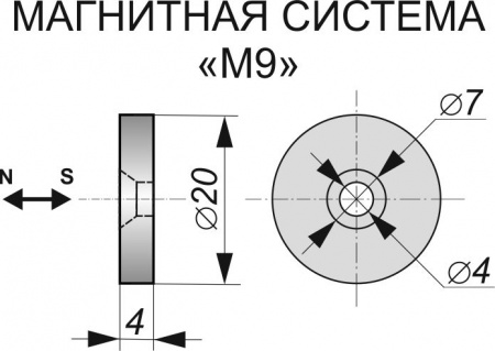 Датчик бесконтактный герконовый DG12MTA-CD-NО-E-P-SS-M9