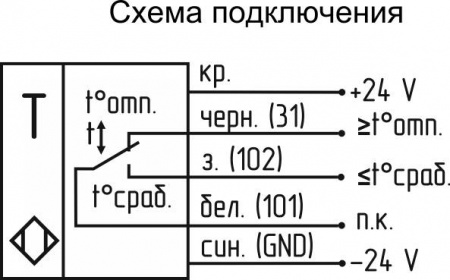 Датчик-реле температуры SRT G201 4-6-NO/NC-R